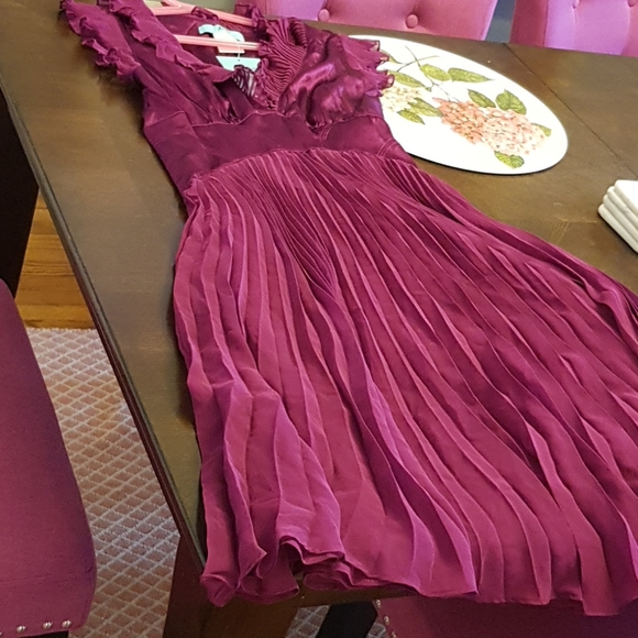 NWT Silk Plum Marciano Dress - Picture 8 of 17